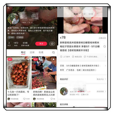 小红书卖水果，仅有千粉销量都已经达到 4000 左右 2